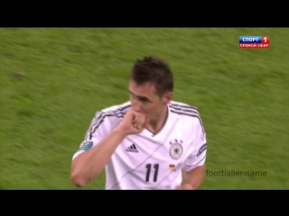 goal miroslav klose. germany v greece (euro 2012)