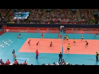 volleyball. olympic games in london 2012. epic finale. russia - brazil - 3:2