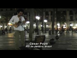 street musicians from all over the world recorded a common song.